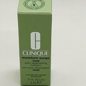 NWT Clinique Moisture Surge 100H Auto-Replenishing Hydrator Mini 0.17 oz/5 ml